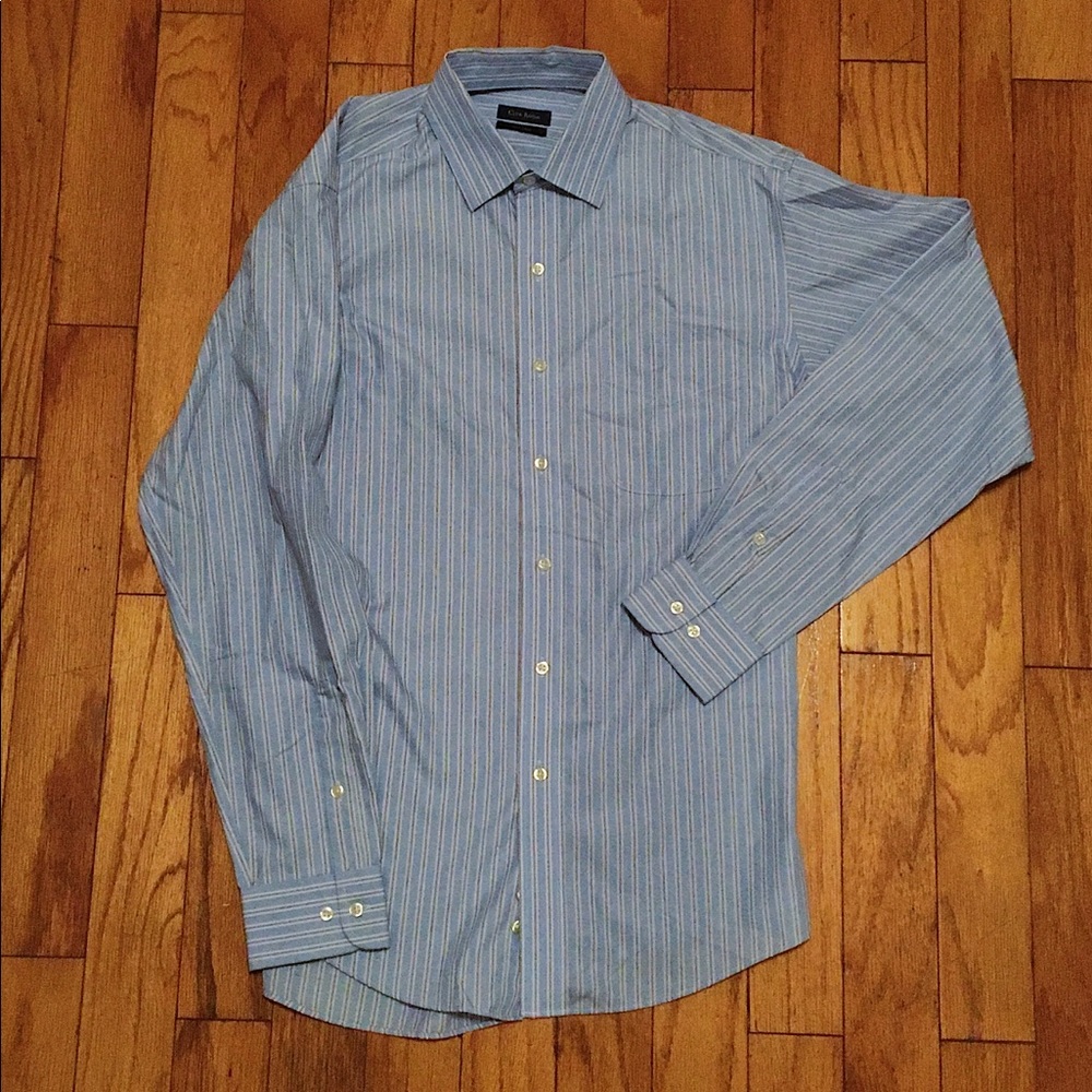 Like New Men’s Medium Club Room Blue Dress Shirt